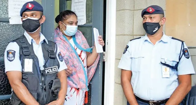 Reshmi Lata Prasad outside Court in Suva on September 23, 2021. Photo: Ronald Kumar
