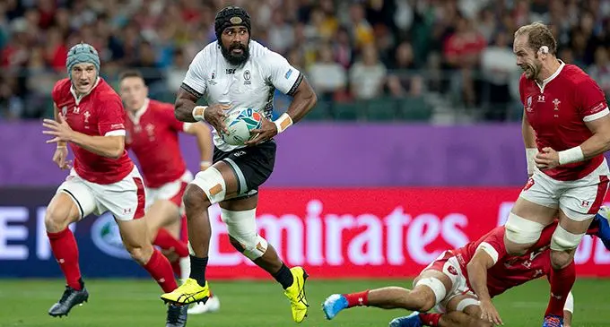 Fiji Airways Flying Fijians captain Dominiko Waqaniburotu finds space to move against Wales during their Pool D Rugby World Cup match at the Oita Stadium in Japan, on October 9, 2019.   Photo: Bruce Southwick/ZoomFiji