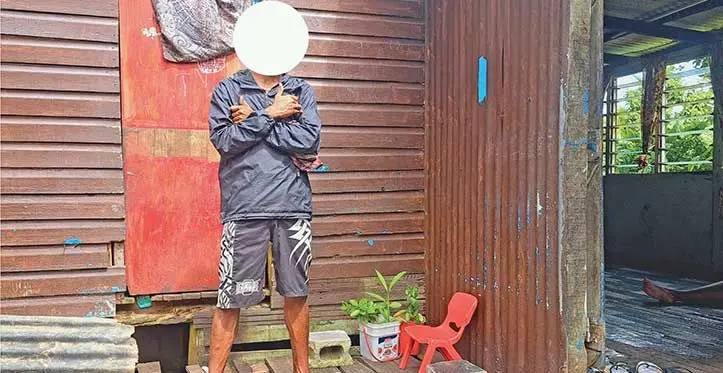 An 18-year-old is among those living on the streets of Suva. He is pictured at his home on April 26, 2023. Photo: Ivamere Nataro