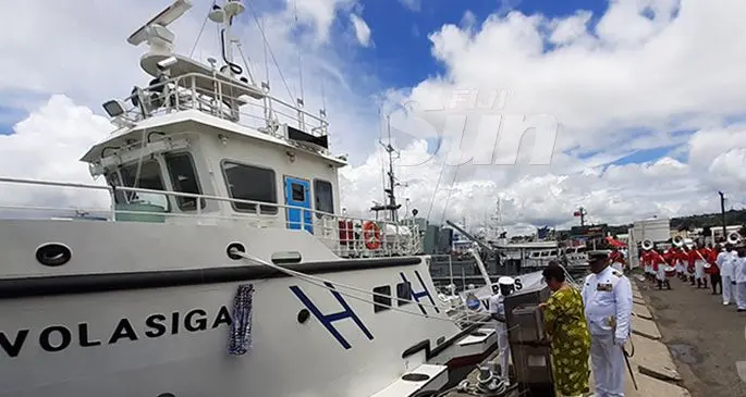 The RFNS Volasiga at the Stanley Brown Naval Base in Walu Bay, Suva, on December 5, 2019.