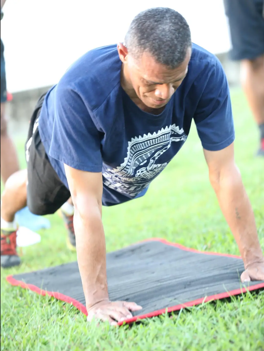 Members of the Command group kicked off the Required Fitness Level Tests at the Nasese foreshore on Monday 18 February, 2019.