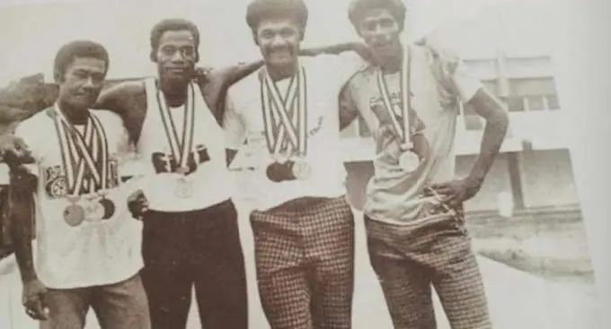 From left: Usaia Sotutu, Samuela Bulai, Bula Tora and Sakaraia Tuva.