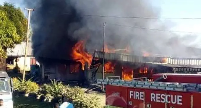 The 18-bedroom house belonging to the Sharma family, which was destroyed in a fire at Vuqele Village in Vatukoula on May 28, 2020.  
