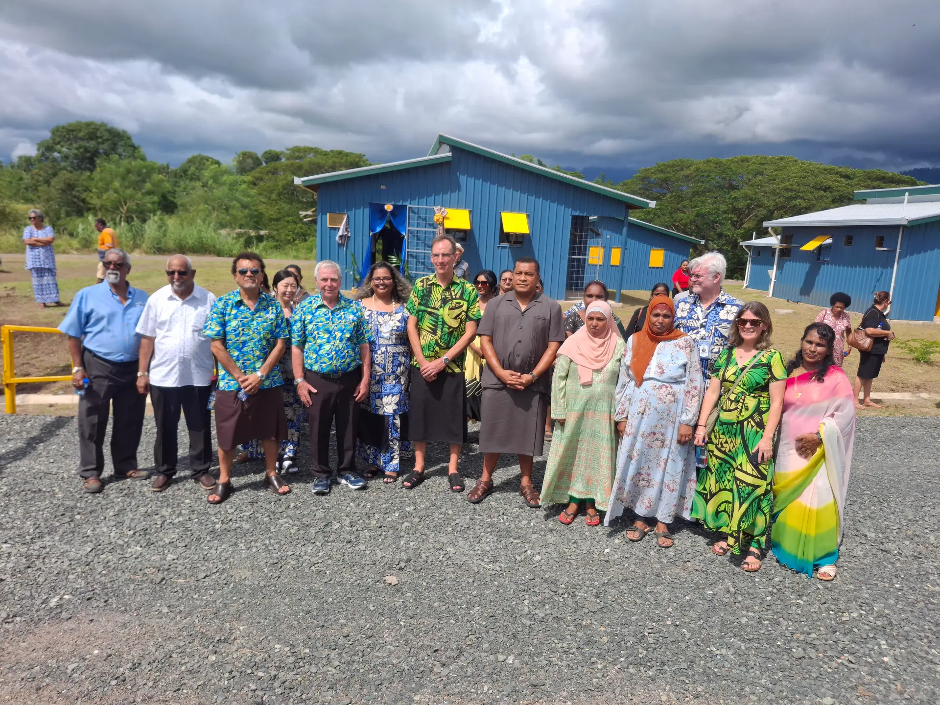 Minister for Housing and Local Government Maciu Nalumisa, New Zealand High Commissioner to Fiji Greg Andrews, Model Towns Charitable Trust executives and guests at Koroipita, Lautoka.