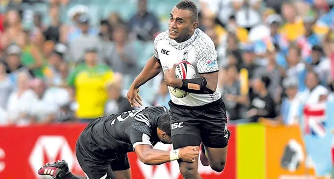 Eroni Sau on the run against New Zealand in Hamilton. Photo: Zimbio 