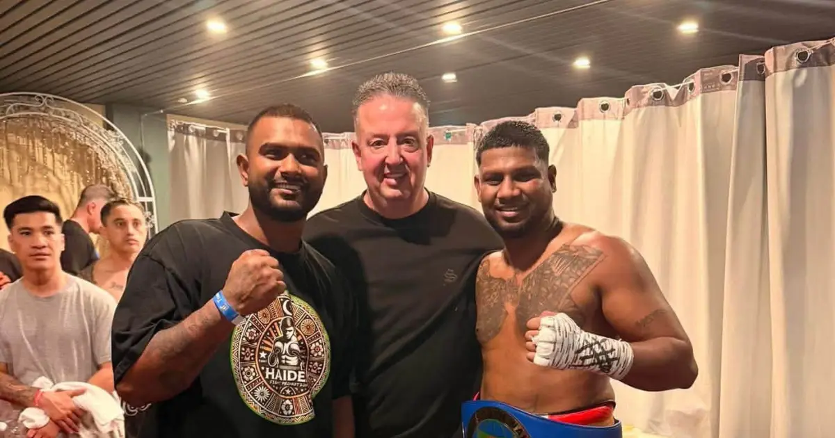 From left: Sebastian Singh, Justin Kennedy and Krishna Mudaliar on July 4, 2026. Photo: Supplied