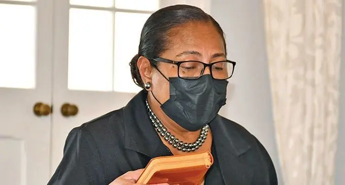 Newly appointed acting chief magistrate of the Magistrates Court, Waleen Maria George.   Photo: DEPTFO News