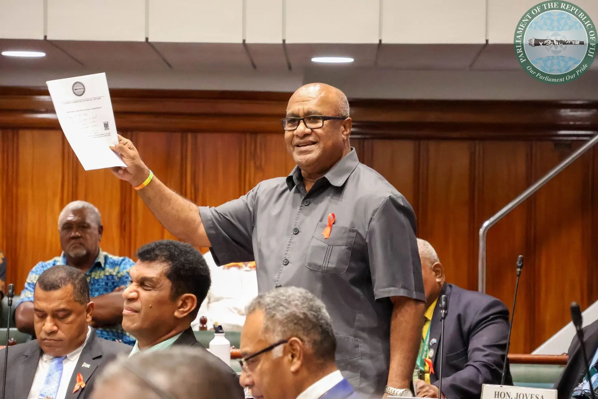 Chairperson of the Standing Committee on Public Accounts Manoa Kamikamica in Parliament on December 2, 2025.