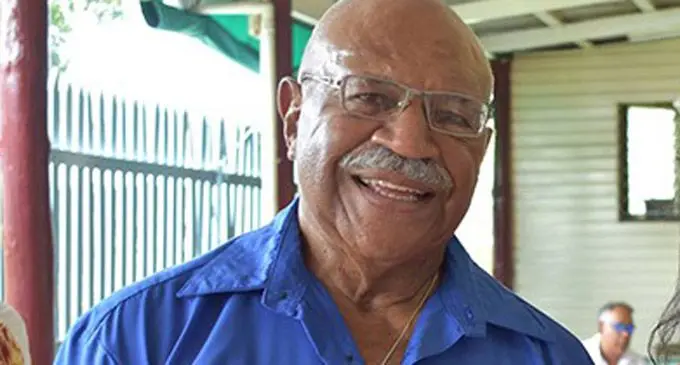 SODELPA party leader Sitiveni Rabuka.