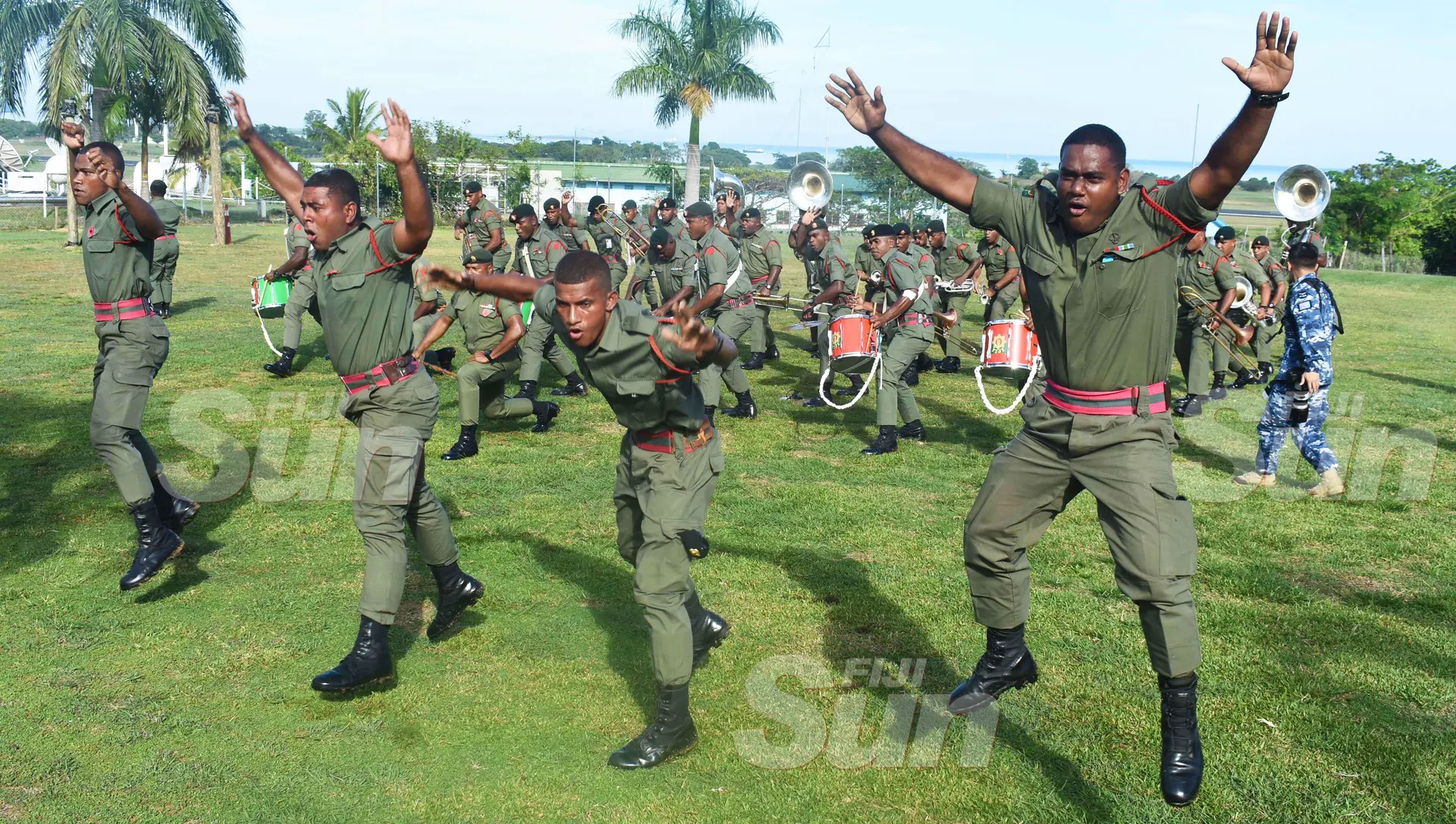 The Republic of Fiji Military Forces (RFMF) Band during their performance at Blackrock Camp in Nadi on October 12, 2019. Photo: Waisea Nasokia