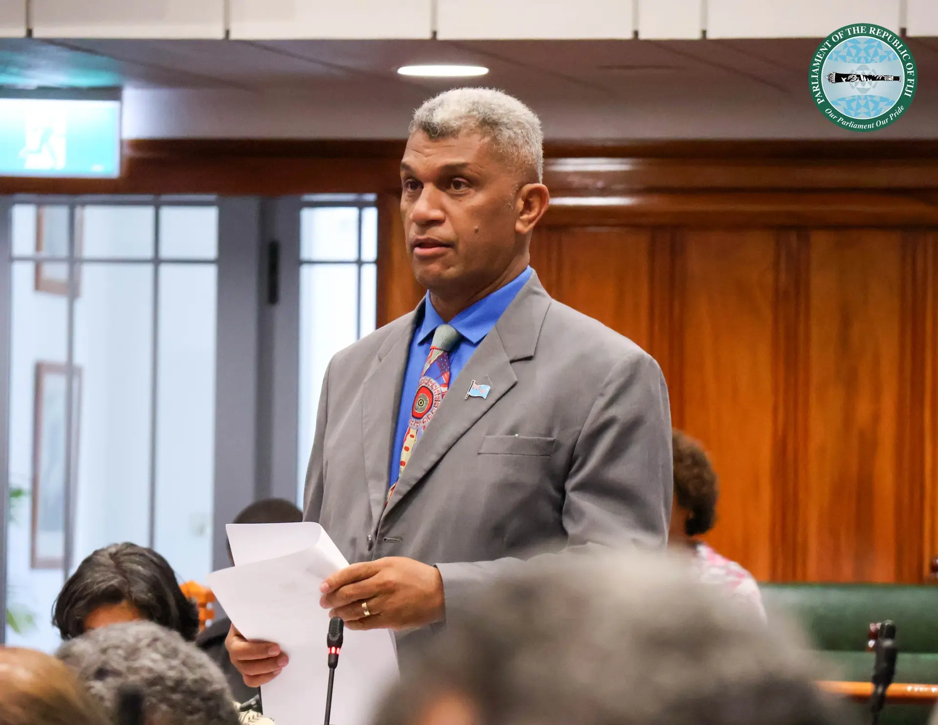 Minister for Education Aseri Radrodro in Parliament on May 27, 2026.