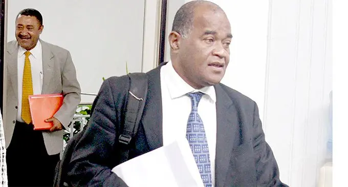 SODELPA Opposition MP's Salote Radrodro and Niko Nawaikula at Parliament on September 13, 2017.Photo:Vilimoni Vaganalau.