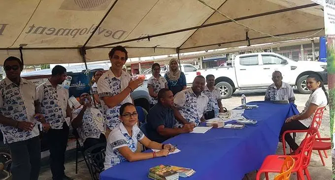 Fiji Development Bank Labasa Branch team during the FDB talanoa session at the old MH site on May 4, 2019. Photo: Fiji Development Bank facebook page