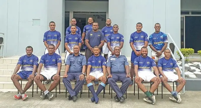 Fresh’et Navy 7s team at the Fijian Navy headquarters at Stanley Brown Base, Walu Bay, Suva on March 23, 2021.  Photo: Sereana Salalo