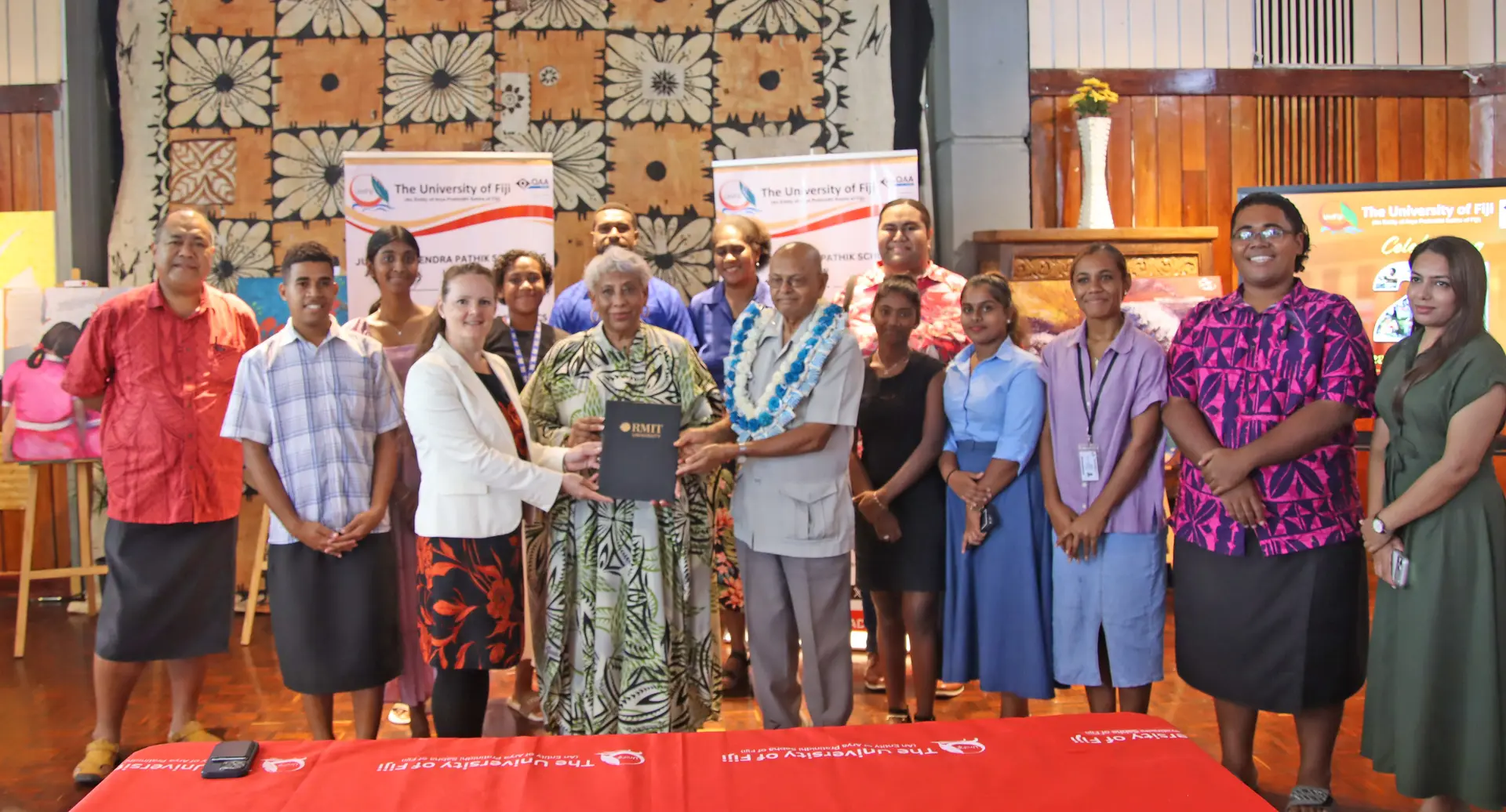 Vice-Chancellor Professor Shaista Shameem with the stakeholders.