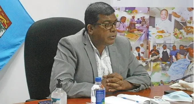 Minister for Agriculture Mahendra Reddy on Monday, January 17, 2022.  Photo: Sheenal Charan