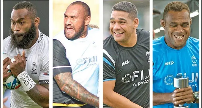 From left: Semi Radradra, Nemani Nadolo, Sam Matavesi and Leone Nakarawa. Photos: Ronald Kumar/ZoomFiji
