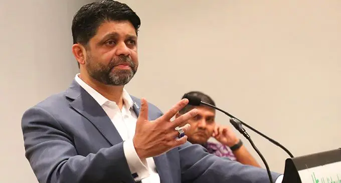 Attorney-General and Minister for Economy, Aiyaz Sayed-Khaiyum, during the Fiji Commerce  and Employers Federation Symposium held at the Holiday Inn, Suva on July 18, 2020. Photo: Kelera Sovasiga.