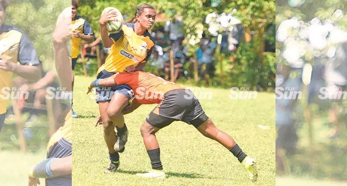 Eseta Vonovono of Northland on attack against Nasinu during the Royal Tea Ranadi Cup Round One competition at the St. Marcellin Primary School grounds on May 7, 2022. Photo: Ronald Kumar