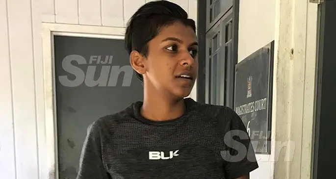 Susmita Aradhna Devi outside the Magistrates Court in Suva on January 22, 2020. Photo: Ashna Kumar