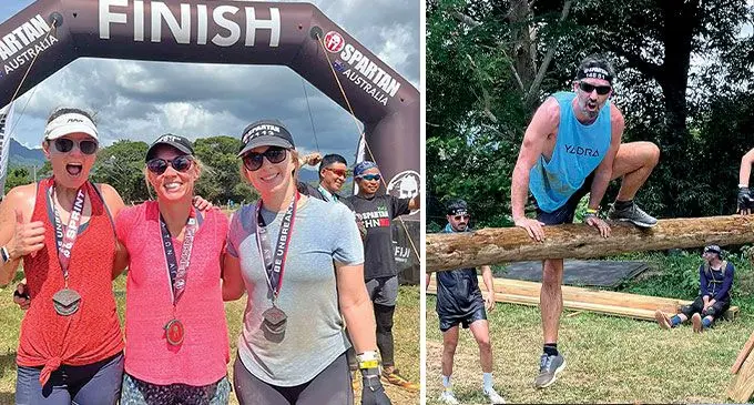 From left: Suse Hodson, Virginia Dawson, Steph Williamson and Matt Simpson during the 2024 Fiji Spartan APAC Championship and Trifecta in Aviva Frams, Sabeto. Photos: Waisea Nasokia