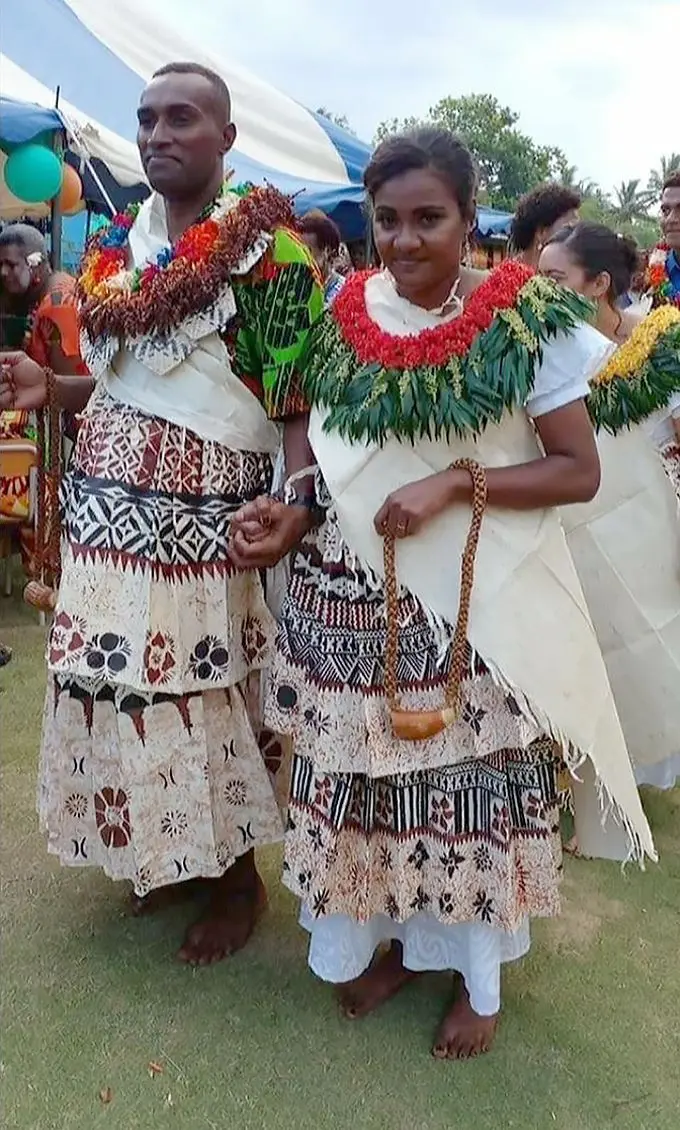 On their wedding day, November 20, 2021. Esita Kilioni and her late husband Sakiusa Kilioni.