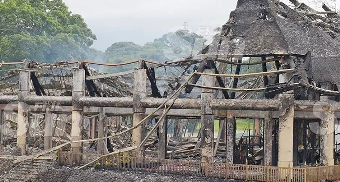 The burnt ruins of Vale-ni-bose in Nasova on December 11, 2019. Photo: Ronald Kumar