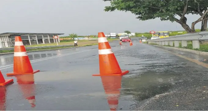 A sewer situated along the Denarau bridge in Nadi is believed to have burst yesterday. The sewage has found its way into the river. Photo: Nicolette Chambers