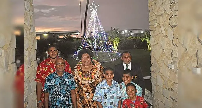 Tokatoka manager Desappa Mudaliar(front from left), Peniasi Varo, Taukei Naua Adi Tema Sovau, Reverend Iliesa Sotia and Quto Nalukuya, Joseva Uluinadi and Leone Vueti at the Tokatoka Resort, December 5, 2022. Photo: Waisea Nasokia
