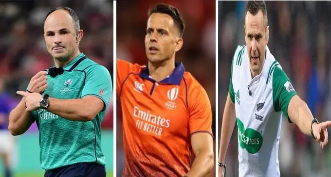 Jaco Peyper, Nic Berry and : James Doleman  the referees to officiate Fiji's Test Matches 