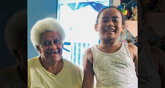 The late Make Liku (left) with her grand daughter. Photo: Supplied