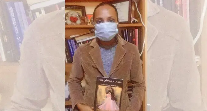 Nushrat Azam with her book.