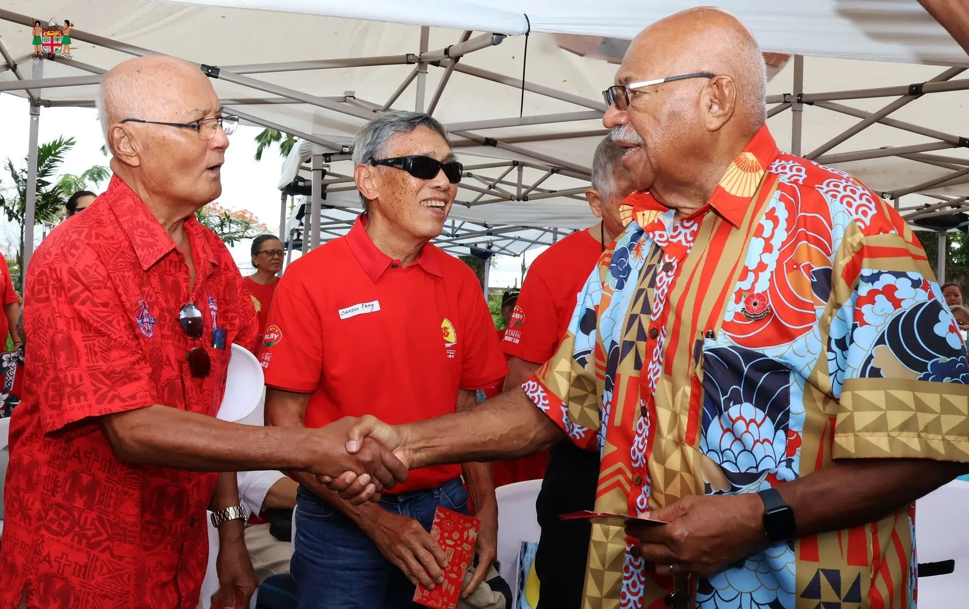 Prime Minister Sitiveni Rabuka meets members of the Chinese community in Suva on October 25, 2025.