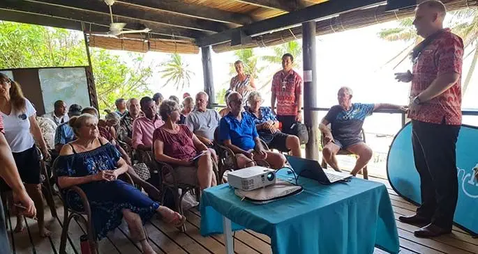 Stakeholders during the Tourism Fiji Regional Roadshow at Coconut Grove in Taveuni on March 30, 2021.