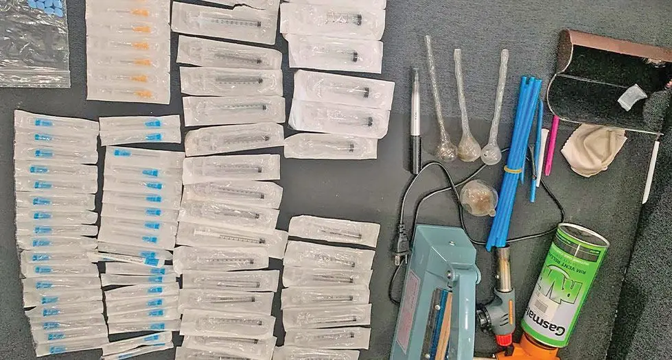 Drug exhibits seized from Police operation around the country. Photo: Police Media Cell