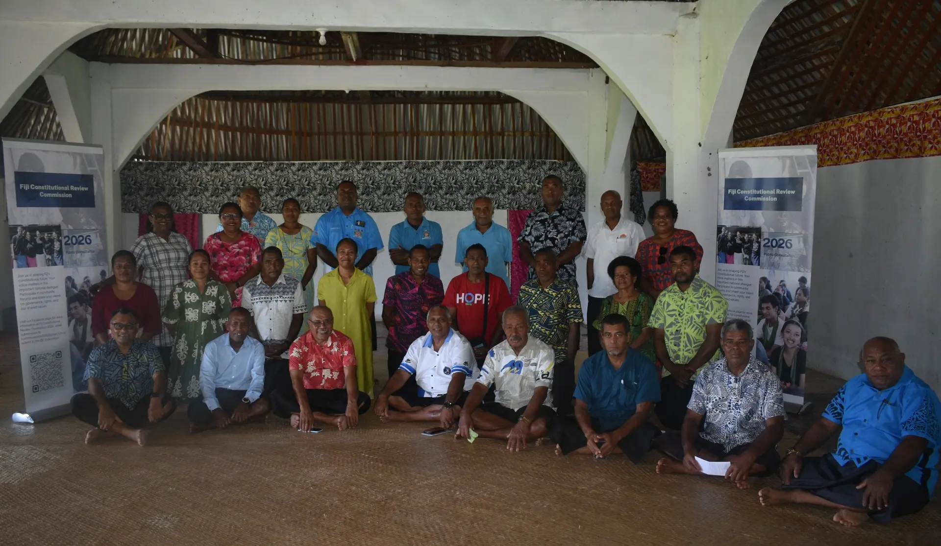 Constitutional Review Commission at the Naroi Village Hall
