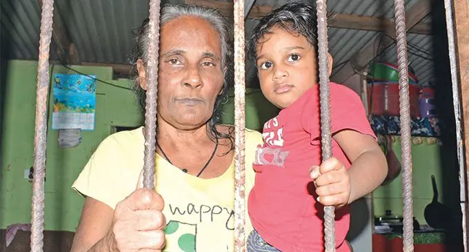 Pushpa Devi with her grandson, Arman Prasad at their Kali Place Tacirua home on 24, July 2019. Photo: Ronald Kumar