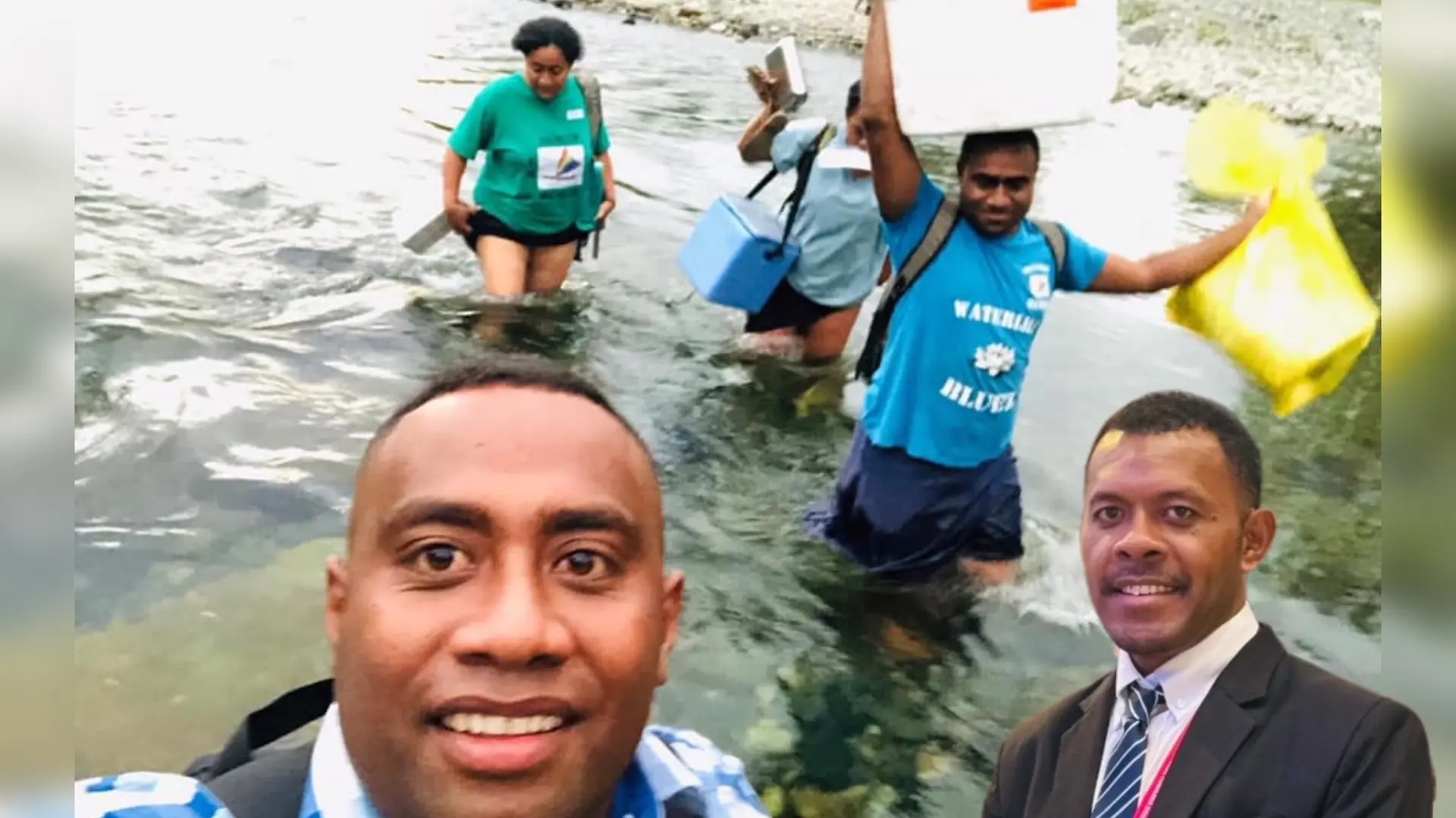 Nurses endure harsh conditions to conduct their duties. (Inset) Diabetes Fiji Incorporation executive director Marawa Kini.