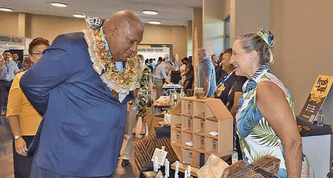 President Ratu Wiliame Katonivere at the Fiji HOTEC Tradeshow and Tourism Talanoa Symposium 2022 on October 27, 2022. Photo: MCTTT