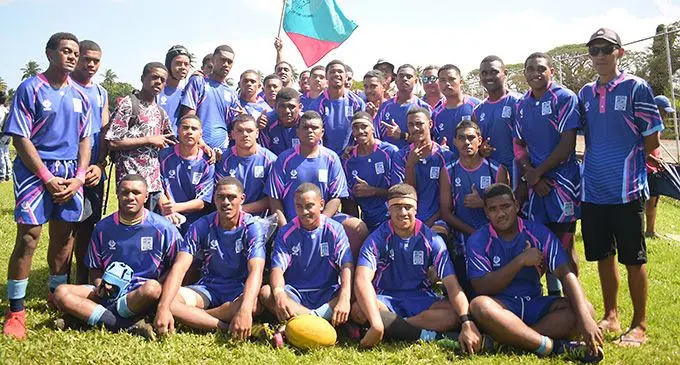 Gospel High School Under-18 rugby team at the Suva Grammar School ground on August 7, 2022. Photo: Ronald Kumar