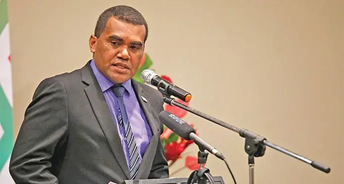 Assistant Minister for Youth and Sports Alipate Nagata at the Grand Pacific Hotel on March 6, 2019. Photo: DEPTFO News