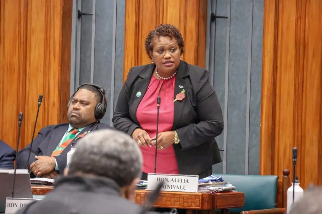 Minister for Fisheries and Forestry Alitia Bainivalu.