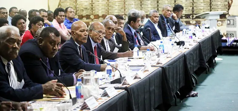 Delegates at the Lau Provincial Council meeting held at Studio 6 Apartments in Suva on October 31, 2019. Photo: DEPTFO News