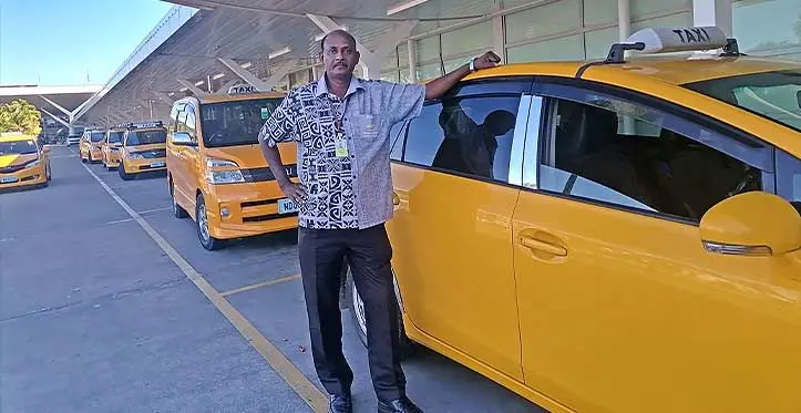 Nadi Airport taxi driver, Satya Naidu. Photo: Mereleki Nai