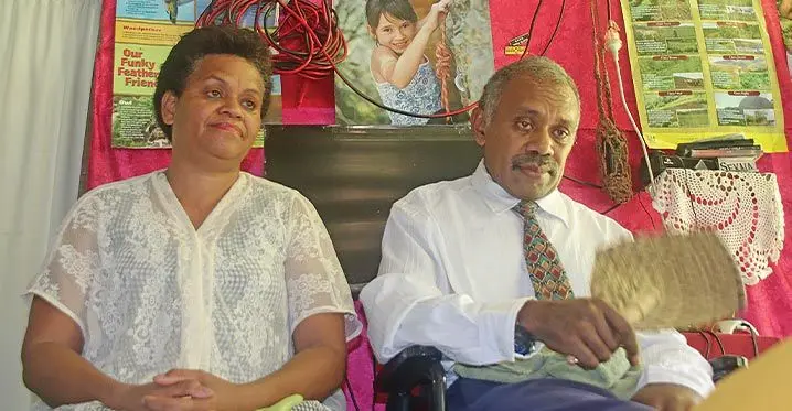Epeli Vateitei and Litia Suguta during their wedding in Gau on February 26, 2023. Photo: Josefa Babitu