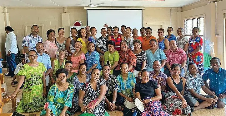 Former Fiji Airways staff at Ebenezer Assemblies of God Church in Votualevu Nadi.