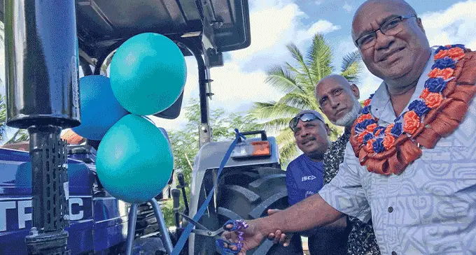 Minister for Trade, Co-Operatives and Small and Medium Enterprises and Communications, Manoa Kamikamica during the handover ceremony in Vunimoli Settlement, Labasa on May 1, 2023. Photo: Shratika Naidu
