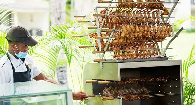 Great BBQ at Shangri-La’s Fijian Resort and Spa.