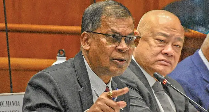 Deputy Prime Minister and Minister for Finance Biman Prasad in Parliament on July 11, 2024. Photo: Parliament of Fiji