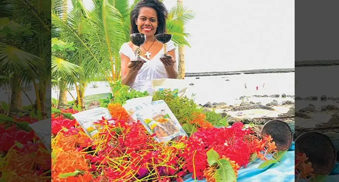 Kavalicious Taveuni Owner Ana Malumuvatu with her products